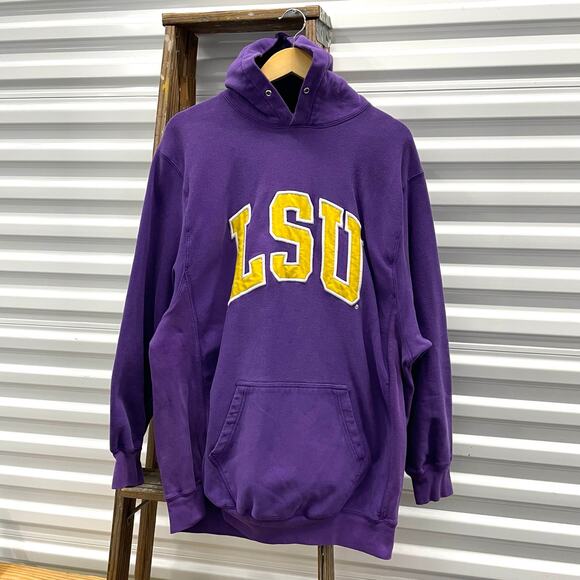 Vintage Louisiana State University Tigers LSU Purple Hoodie - Picture 1 of 4